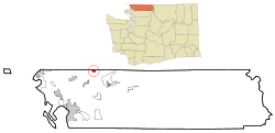 Location of Sumas, Washington