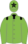Light green, black epaulets, green cap, black star