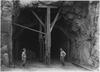 West entrance to Zion Tunnel. Zion Tunnel is 6000 feet long, cut through solid sandstone. It is said to be the... - NARA - 520396.tif