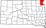 State map highlighting Roberts County