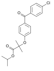 Fenofibrate structure.svg