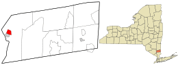 Location in Putnam County and the state of New York.
