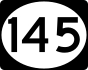 Mississippi Highway 145 marker