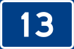 National Road 13 shield