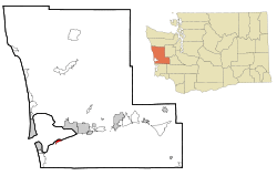 Location of Markham, Washington