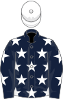 Dark blue, white stars, white cap