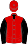 Red, black sleeves