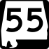 State Route 55 marker