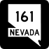 State Route 161 marker