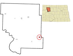 Location of Plaza, North Dakota
