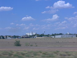 View of Quinter from Interstate 70
