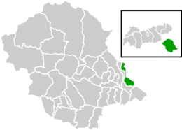 Location within Lienz district
