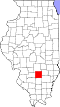 State map highlighting Marion County