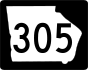 State Route 305 marker
