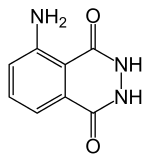 Chemical structure of luminol