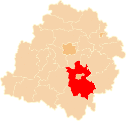Location within the voivodeship