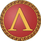 The letter lambda was used by the Spartan army as a symbol of Lacedaemon of Sparta