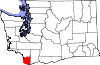 State map highlighting Clark County