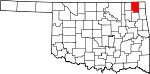 State map highlighting Craig County