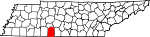 State map highlighting Lawrence County