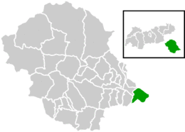 Location within Lienz district