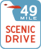 49-Mile Scenic Drive marker