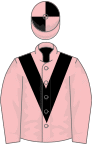 Pink, black chevron, quartered cap