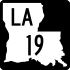 Louisiana Highway 19 marker