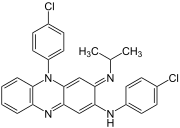 Structural formula of clofazimine