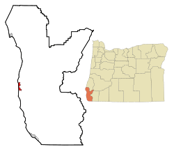 Location in Oregon