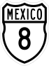 Federal Highway 8 shield
