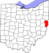 State map highlighting Jefferson County