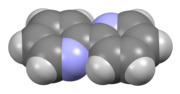 Space-filling model of the 2,2′-bipyridine molecule