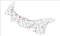 Map of Prince Edward Island highlighting Prince Royalty.png