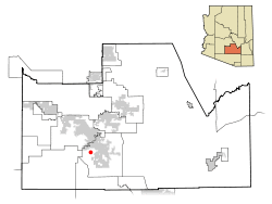 Location in Pinal County and Arizona