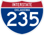 Interstate 235 marker