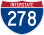 Interstate 278 marker