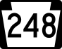 Pennsylvania Route 248 marker