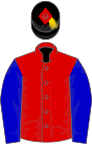 Red, Blue sleeves, Black cap with Red diamond and Gold tassel