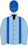 Light Blue, Royal Blue braces, Royal Blue cap