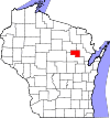 State map highlighting Menominee County