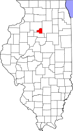 Putnam County's location in Illinois