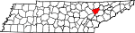 State map highlighting Anderson County