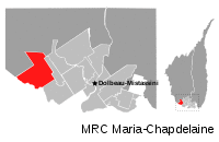 Location of Saint-Thomas-Didyme