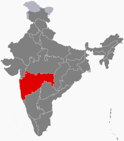 Location of Maharashtra in India