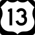 U.S. Route 13 marker