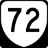 State Route 72 marker