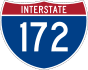Interstate 172 marker