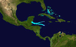 1943 Atlantic tropical storm 10 track.png