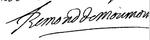 Remond de Monmort signature.png